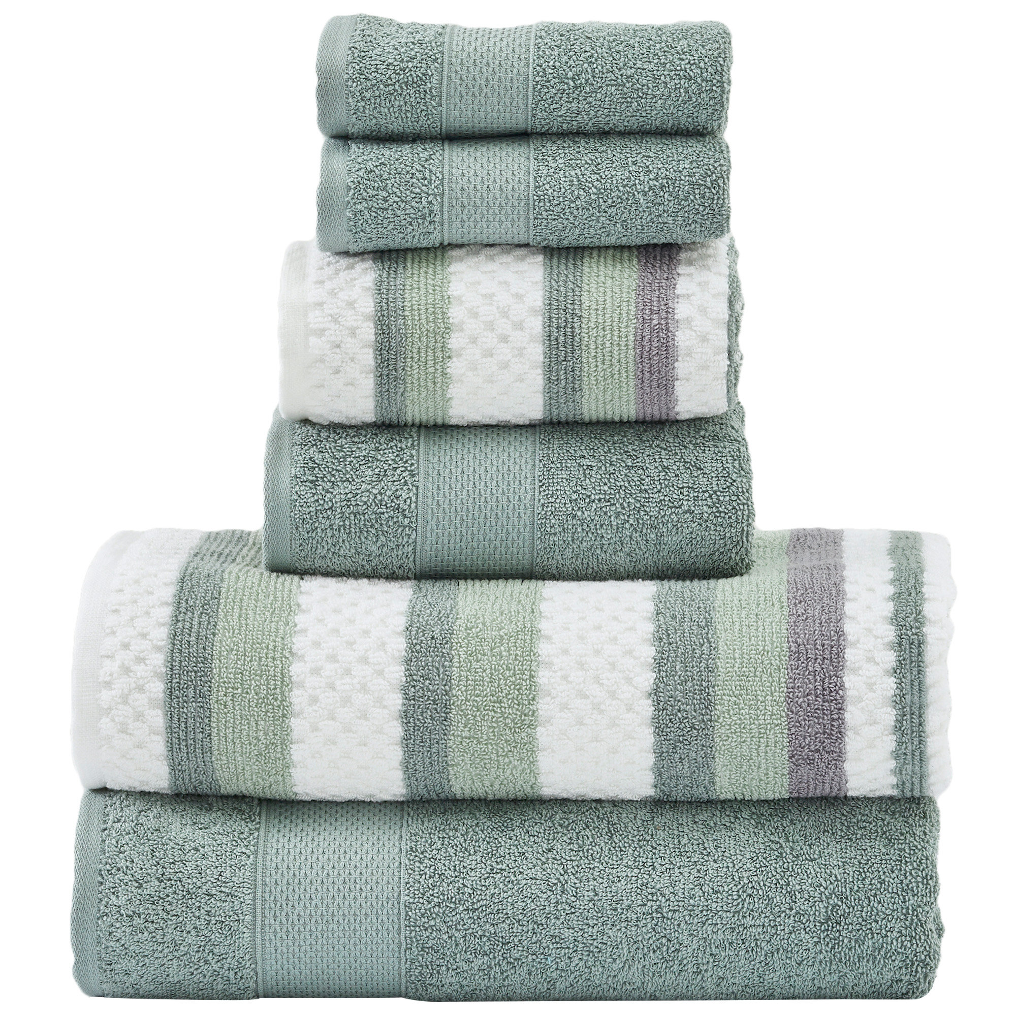 Modern Threads Pax 6-Piece Reversible Yarn Dyed Jacquard